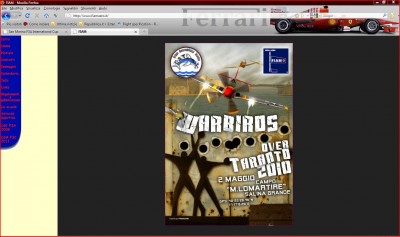 dopo aver aperto la pagina principale (www.fiamaero.it) dal menù scegliere &quot;calendario&quot; poi cliccare su &quot;warbirds over Taranto!